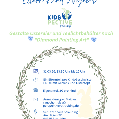 Ausschreibung für das Osterbasteln nach Diamond Painting Art